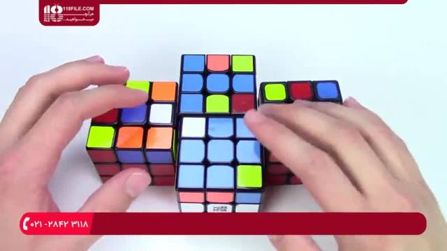 آموزش مکعب روبیک|حل مکعب روبیک|گوشه های سفید