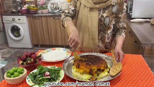 طرز تهیه ته چین بادمجان و مرغ غذای خوشمزه و مجلسی ایرانی