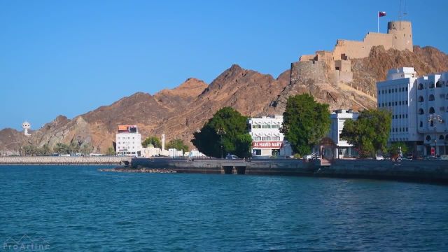 مناظر شگفت انگیز مسقط پایتخت زیبای عمان | فیلم شهری منظره + موسیقی آرامش بخش