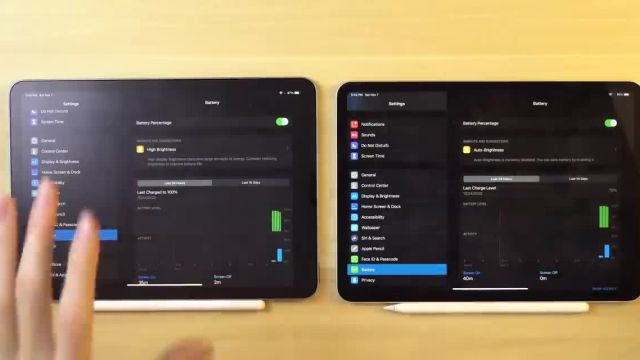 مقایسه iPad Air 4 کارکرده با iPad Pro 11 2018