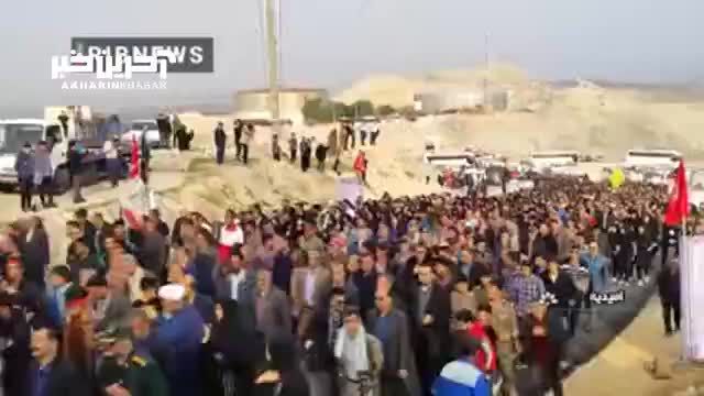 تشییع پیکر شهید گمنام در امیدیه خوزستان: یک روز تلخ و افتخارآمیز