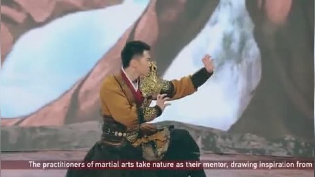اجرای حرکات نمایشی «پنج حیوان» ووشو در برنامه «شب ویژه» عید بهار شبکه سی جی تی اِن چین