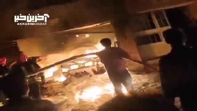 انفجار و آتش‌سوزی مهیب در کرمان