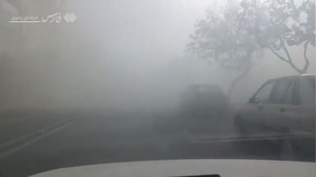 طوفان مهیب ریزگردها در سرخس