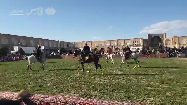 بازی چوگان در میدان امام اصفهان | فیلم