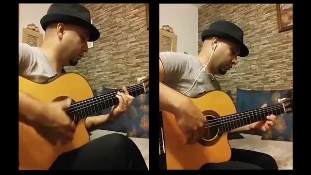 اجرای ساده ترانه حسود با گیتار