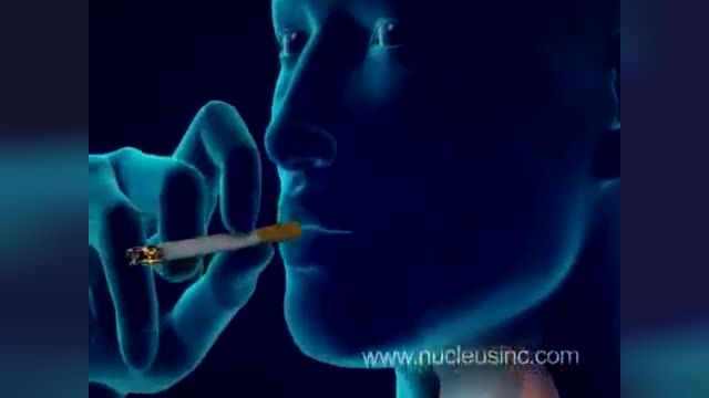 تبلیغ ضد سیگار: سیگار کشیدن باعث آمفیزم، سرطان ریه