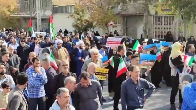 راهپیمایی مردم ارومیه در حمایت از ملت فلسطین
