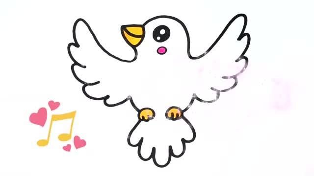 آموزش نقاشی حیوانات _ نقاشی پرندگان کودکانه