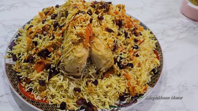 روش تهیه مرغ پلو در دیگ بخار خوشمزه و لذیذ به سبک افغانی