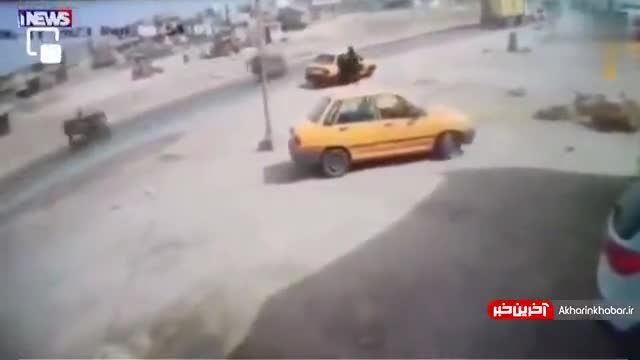 راننده تاکسی که همسرش را زیر گرفت و فرار کرد! | ویدیو