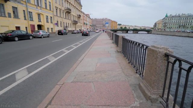 پیاده‌ روی مجازی در امتداد خیابان‌ های سن پترزبورگ روسیه | تور پیاده‌ روی با صدای شهر