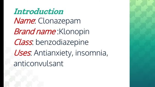 هر آنچه باید راجع به کلونازپام clonazepam بدانید! | رفع اضطراب و بی خوابی با کلونازپام