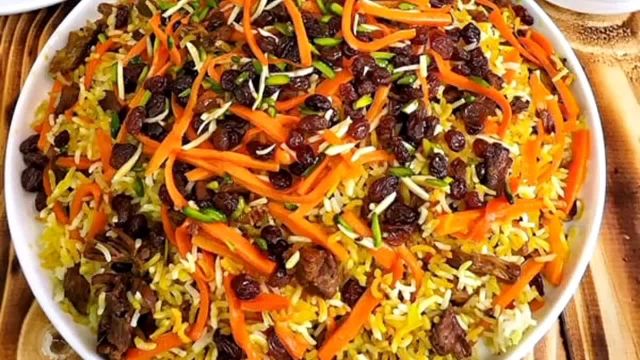 طرز پخت کابلی پلو یا قابلی پلو فوق العاده خوشمزه غذای مجلسی افغانی