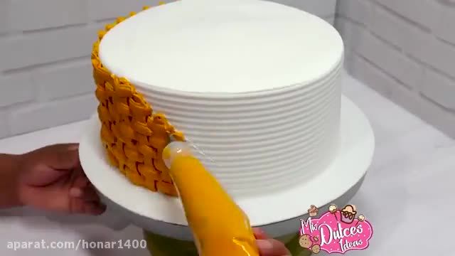 آموزش کیک آرایی / کیک تولد / دیزاین کیک