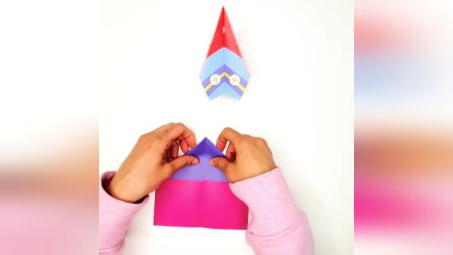 آموزش ساخت اوریگامی موشک کاغذی | کاردستی ساده و جذاب برای کودکان