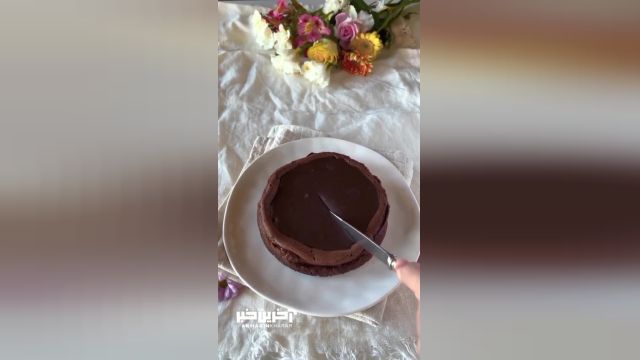 آموزش چیز کیک شکلاتی در خانه
