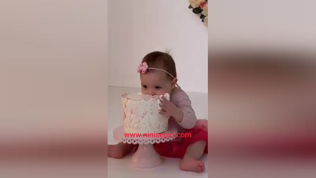 کیک خوردن نی نی