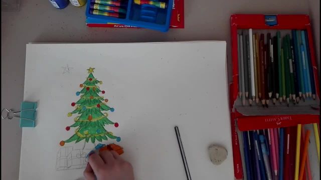 آموزش نقاشی درخت کریسمس و بابا نوئل - قسمت اول