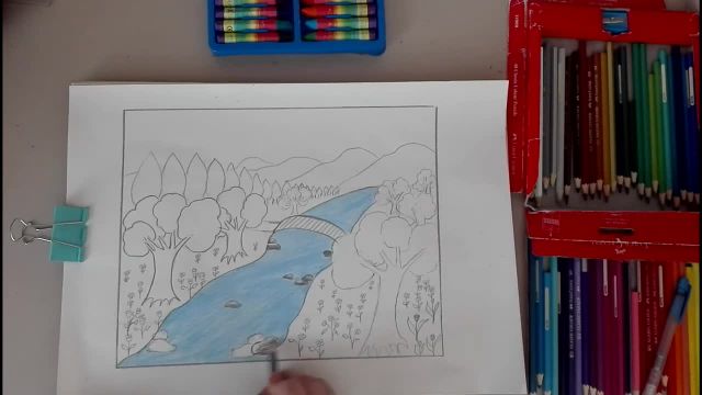 آموزش نقاشی جنگل - قسمت دوم : یادگیری رسم یک جنگل (بخش دوم)