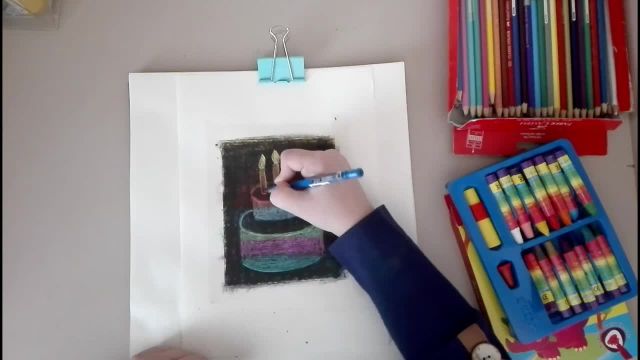 خلاقیت خود را شکوفا کنید: نقاشی کیک با مداد رنگی
