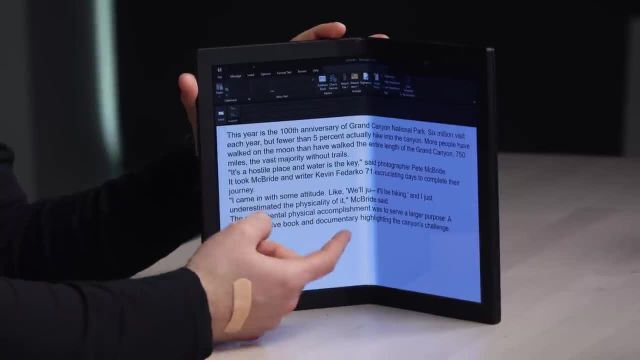 معرفی لپ تاپ آینده نگر لنوو با صفحه نمایش تاشو