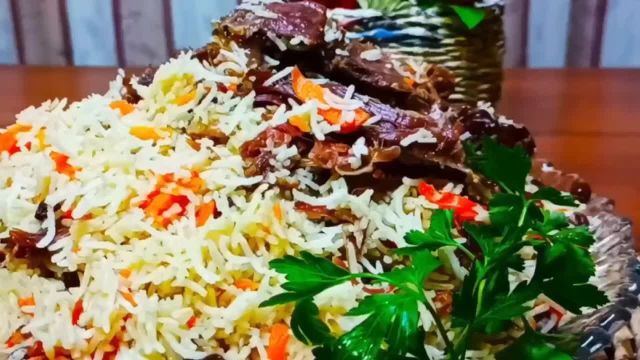 طرز تهیه قابلی ازبکی با گوشت لند|یا خوشمزه و مجلسی غذای معروف افغانی