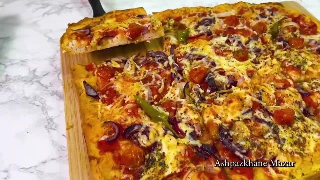 طرز تهیه پیتزای افغانی خوشمزه و بی نظیر به سبک رستورانی