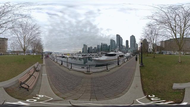 ویدیوی واقعیت مجازی ونکوور در مرکز شهر 360 درجه | بندرگاه ونکوور، کانادا