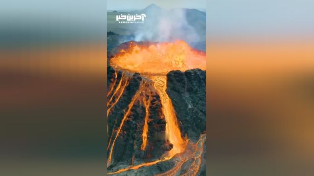 فوران باشکوه آتشفشان Fagradalsfjall در ایسلند