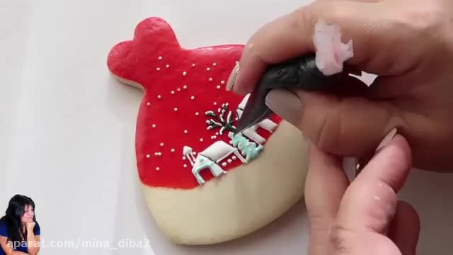 تزیین شیرینی های کریسمس با تم جشن کریسمس || کوکی های کریسمس