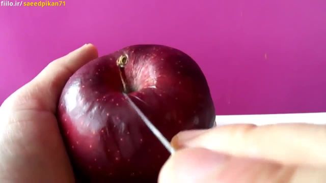آموزش میوه آرایی فوق العاده زیبا برای تزیین سیب