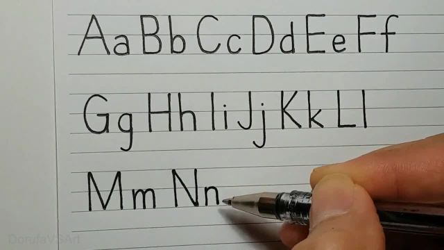 دست خط چاپی برای مبتدیان | نحوه نوشتن حروف دست خط چاپی از A تا Z