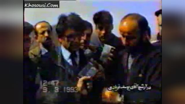 محمدرضا شجریان و محمد موسوی در مراسم خاکسپاری استاد احمد عبادی