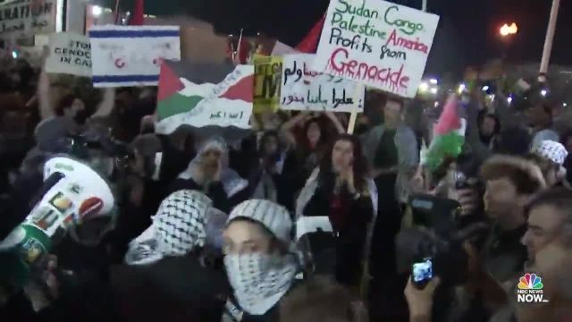 تظاهرات گسترده مردم آمریکا در حمایت از فلسطین