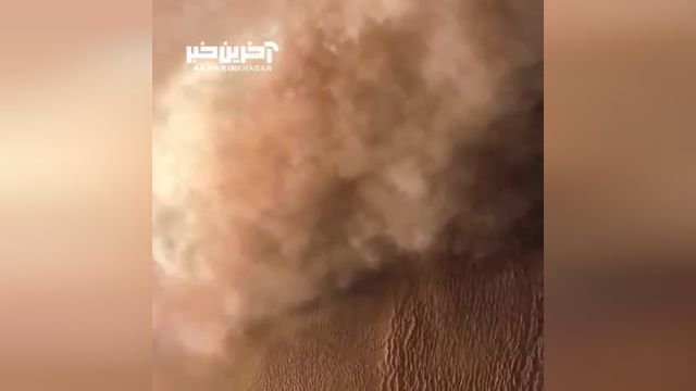 تصاویر هوایی از طوفان شن در مریخ