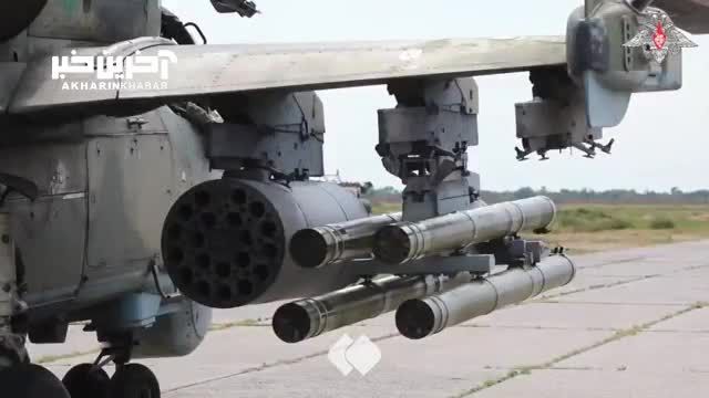 انهدام تانک اوکراینی توسط بالگرد کاموف Ka-52 ملقب به تمساح
