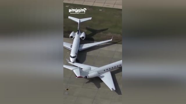 تصادف 2 هواپیمای مسافربری روی باند فرودگاه