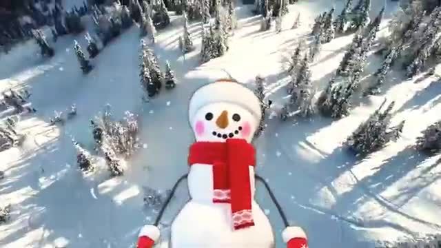 بازی در برف با بهترین آهنگ شاد کودکانه "به به چه برفی نشست رو زمین" از سودی مفرد