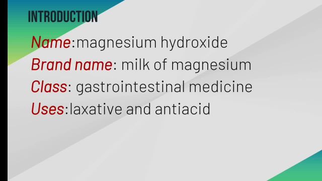 هر آنچه باید در موررد منیزیم هیدروکساید magnesium hydroxide بدانید! | داروی ملین و آنتی اسید!