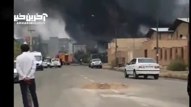 آتش‌ سوزی در 2 کارخانه شهرک صنعتی ایوانکی سمنان