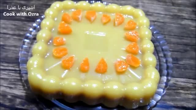 طرز تهیه کیک اسفنجی با روکش کرم پرتقالی