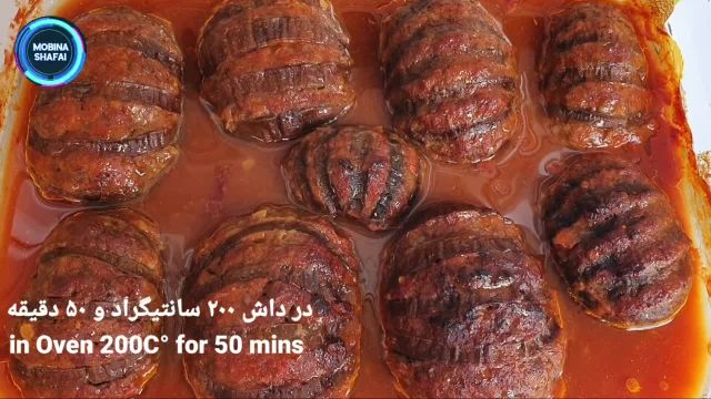 طرز تهیه بادنجان سیاه داشی با گوشت چرخ کرده خوشمزه و عالی به سبک افغانی