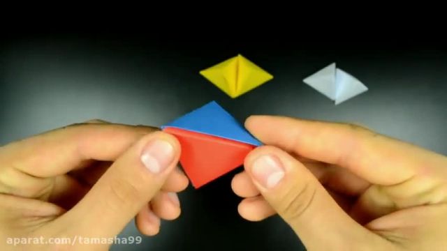 آموزش اوریگامی | اوریگامی هرم