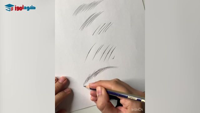 آموزش تکنیک پاندول در طراحی ابرو با قلم سیاه