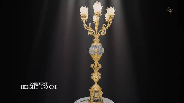شمعدان تزئینی جدید پارس لوستر فراهانی 8 شعله