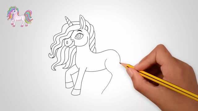 آموزش نقاشی اسب شاخدار با رنگین کمانی : هنری جذاب و خلاق