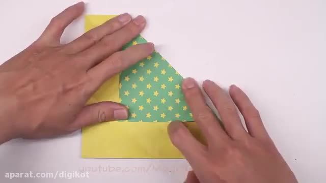 آموزش کاردستی جعبه کادو کاغذی  | اوریگامی