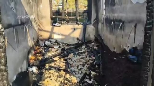 ویدیویی از تخریب کمپ ترک اعتیاد لنگرود پس از آتش‌ سوزی مرگبار