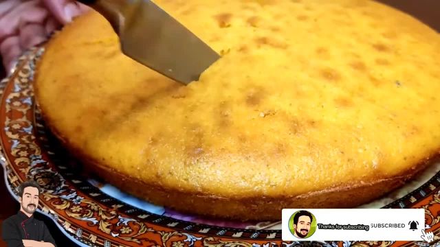 طرز تهیه کیک زعفرانی خانگی خیلی خوشمزه و راحت